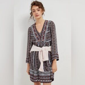 NWT Anthropologie Naomi Embroidered Tunic Dress M